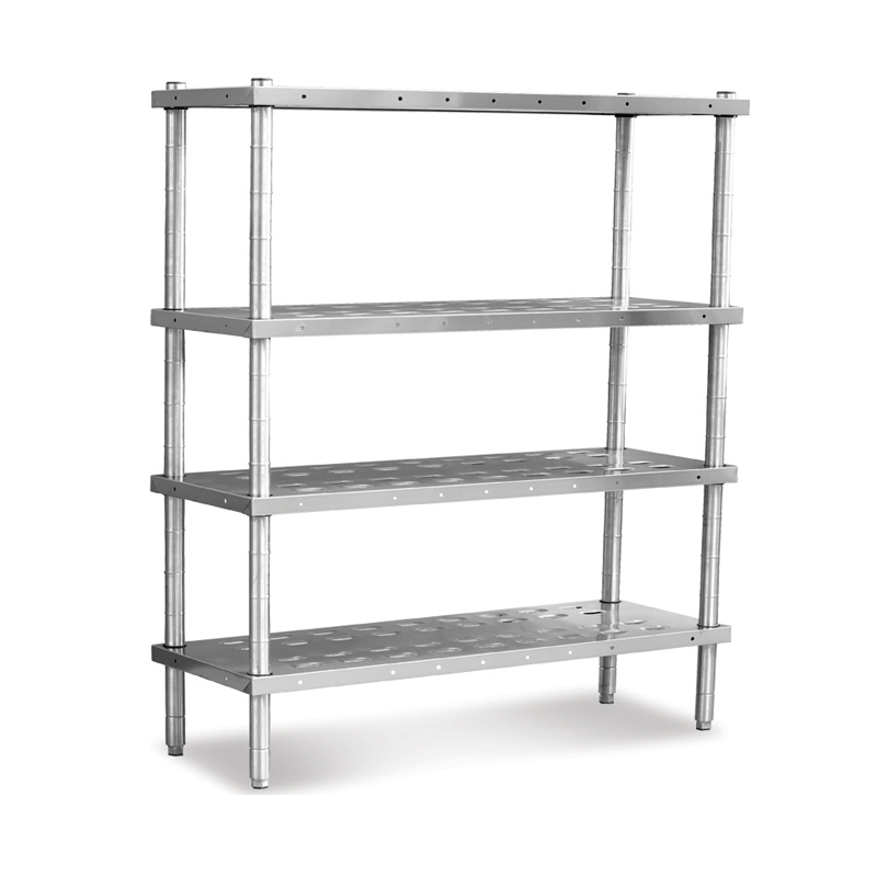 STACKING SHELF WITH 4 PERFORATED TABLES