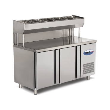 REFRIGERATED PIZZA AND SALAD PREPARATION COUNTERS